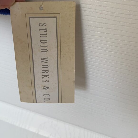 Vintage 90s Studio Works & Co Woman 2X Blue Plaid Fleece Jacket New - Picture 12 of 12